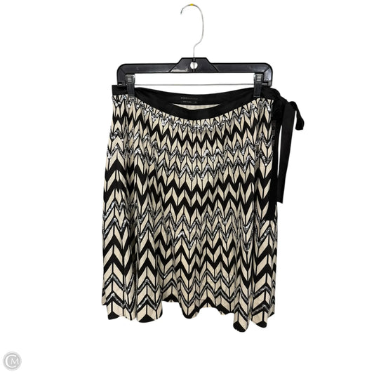 Skirt Midi By Bcbg In Black & Cream, Size: S