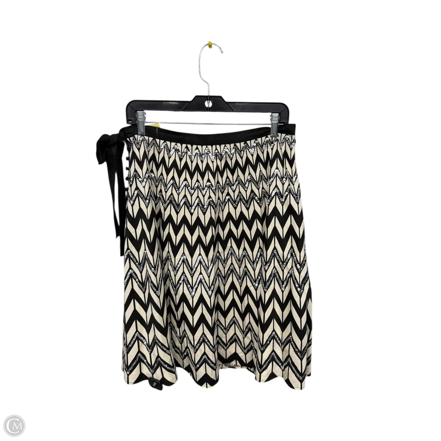 Skirt Midi By Bcbg In Black & Cream, Size: S