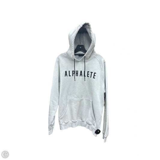 Athletic Sweatshirt Hoodie By Alphalete In Green, Size: L