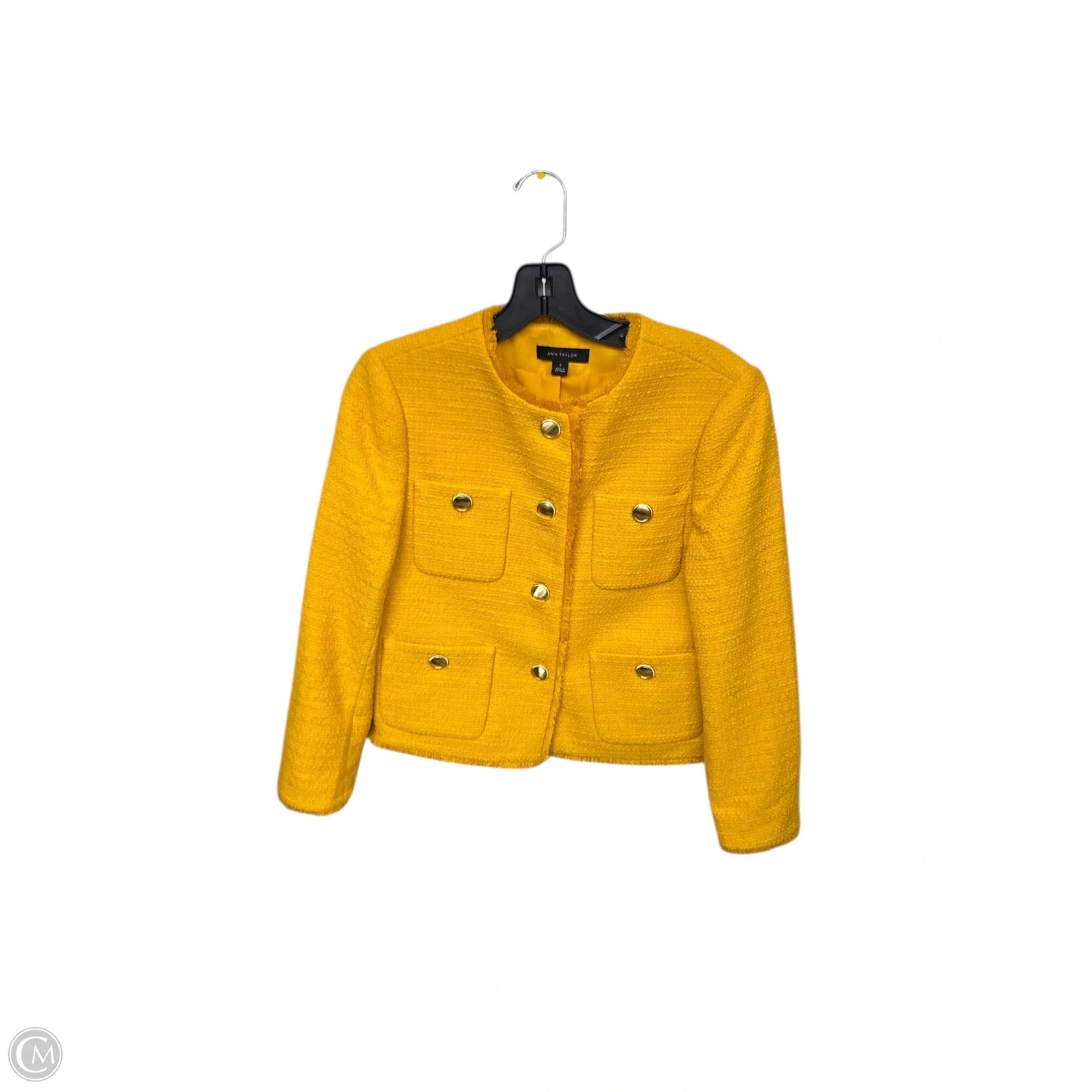 Blazer By Ann Taylor In Yellow, Size: 0