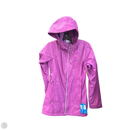 Jacket Windbreaker By Columbia In Purple, Size: S