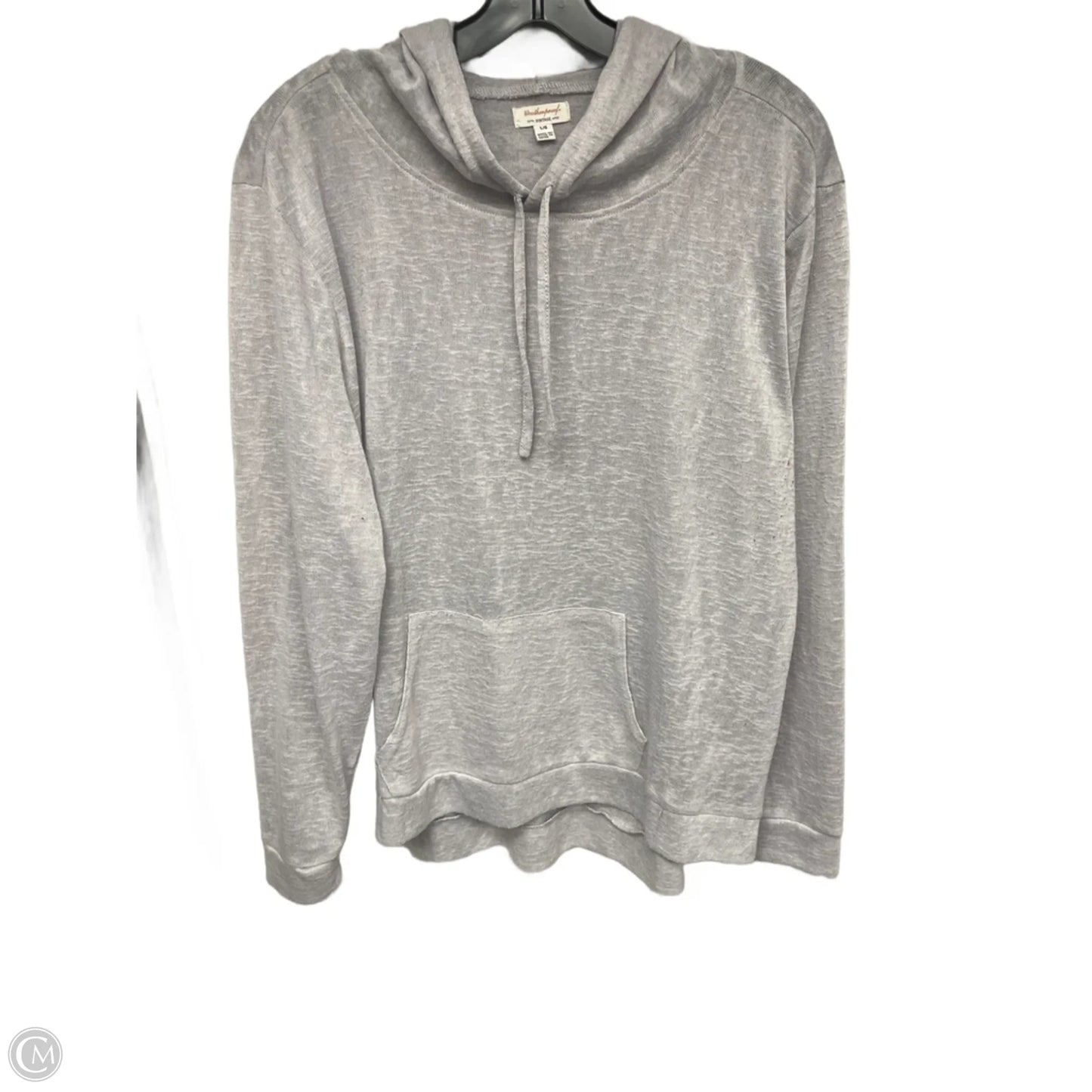 Top Long Sleeve By Weatherproof In Grey, Size: L