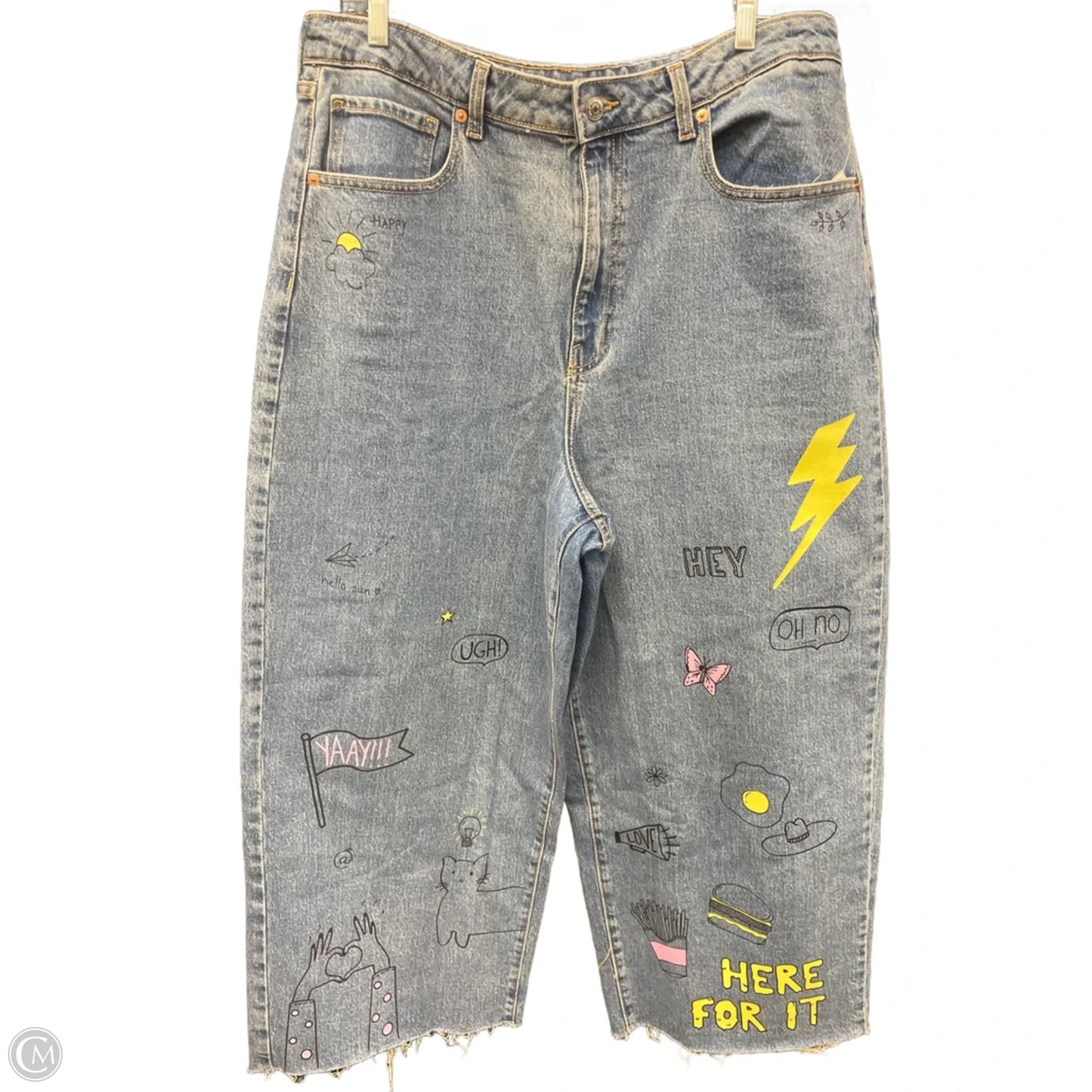 Jeans Wide Leg By Wild Fable In Blue Denim, Size: 16