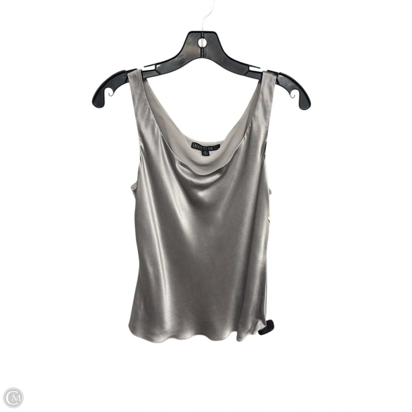 Tank Top Designer By Lafayette 148 In Silver, Size: 10