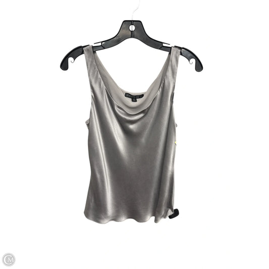 Tank Top Designer By Lafayette 148 In Silver, Size: 10