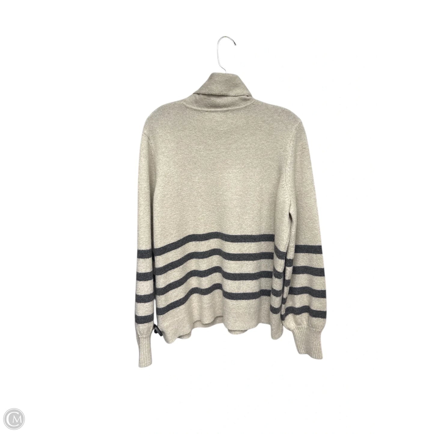 Sweater By Michael By Michael Kors In Grey & Tan, Size: Xl