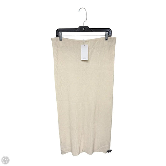 Skirt Maxi By Mng In Cream, Size: Xl
