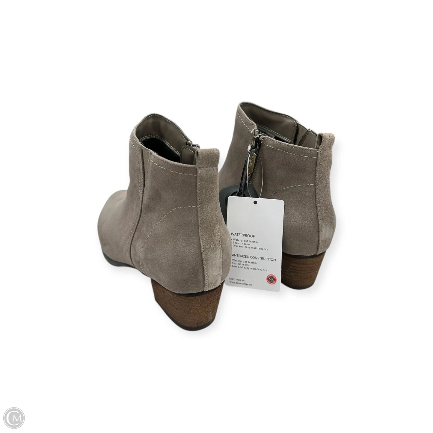 Boots Ankle Heels By Clothes Mentor In Tan, Size: 10