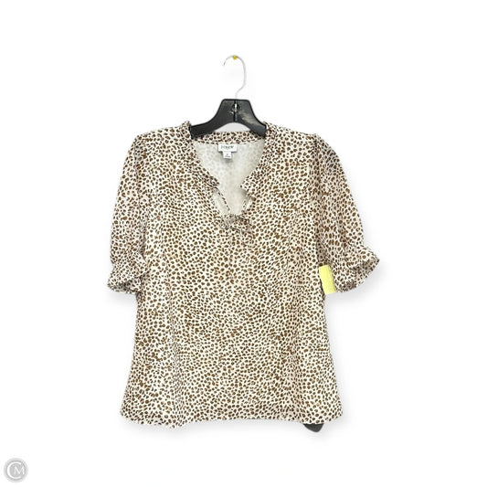 Top Short Sleeve By J. Crew In Animal Print, Size: S