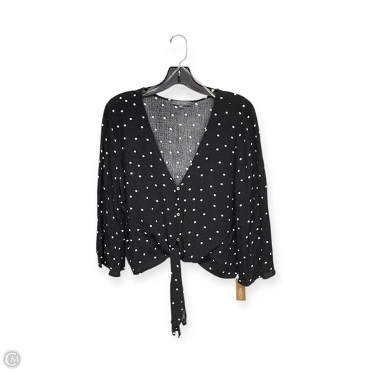 Top 3/4 Sleeve By Be Cool In Polkadot Pattern, Size: L