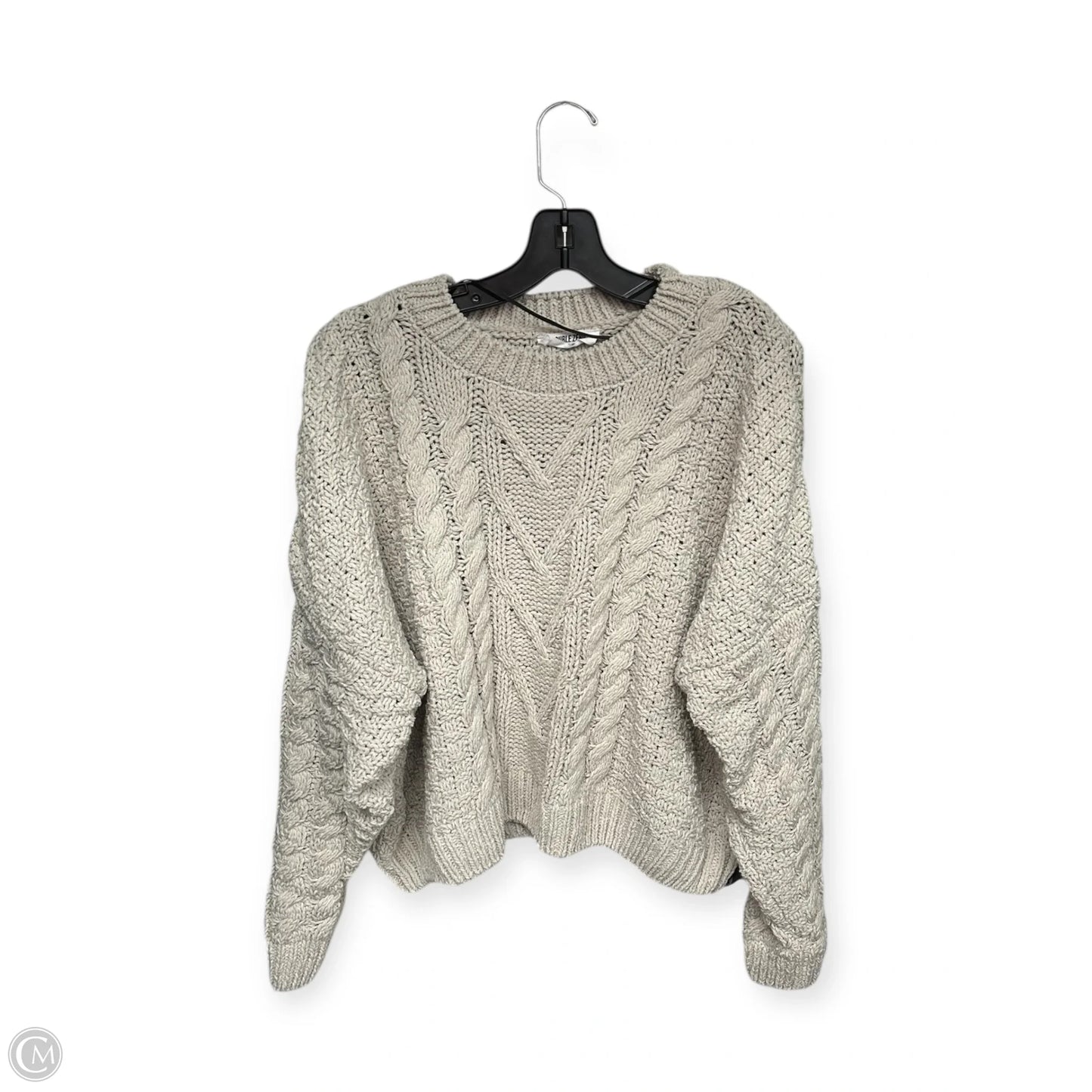 Sweater By Double Zero In Beige, Size: L