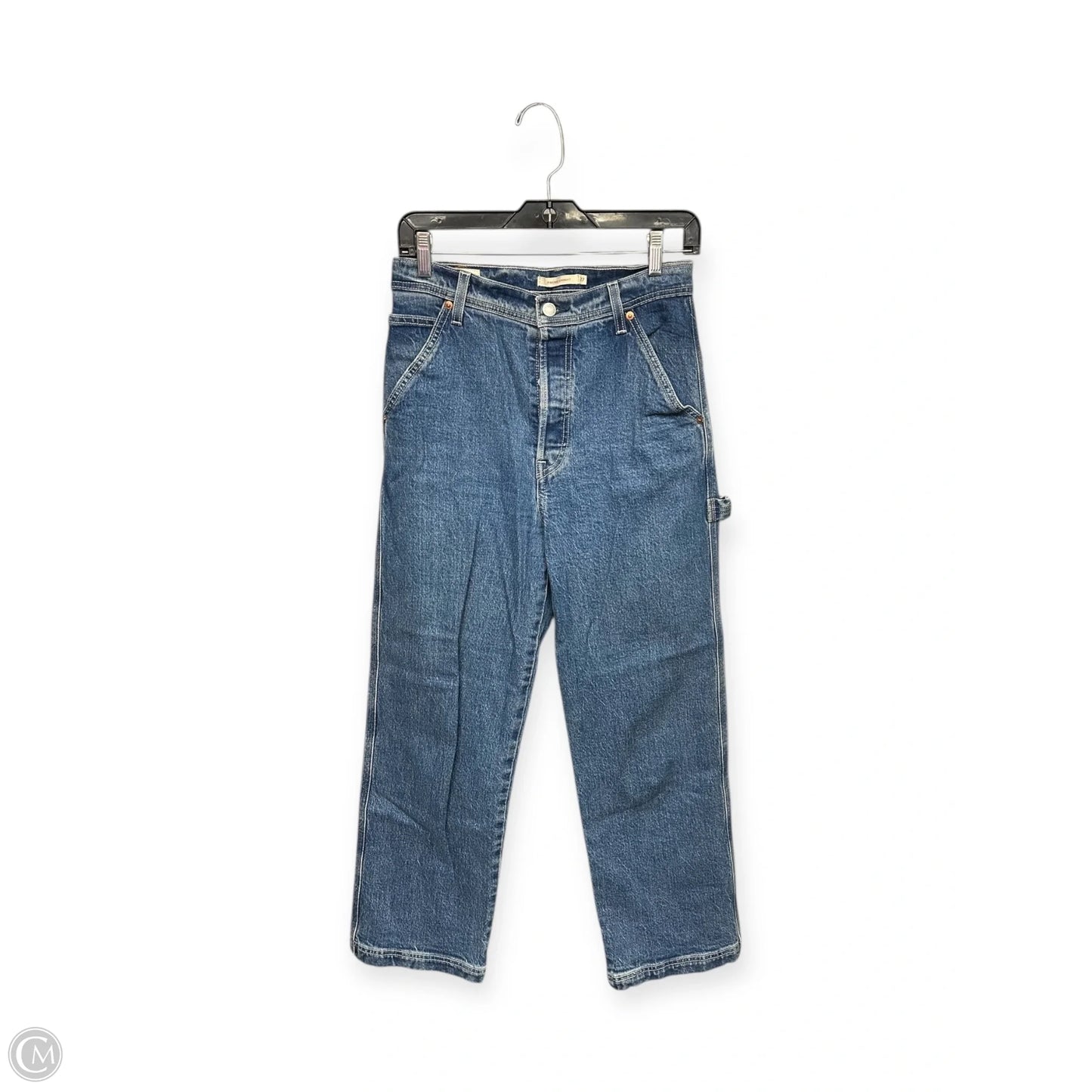 Jeans Straight By Levis In Blue Denim, Size: 4