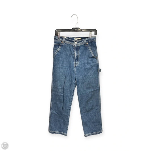 Jeans Straight By Levis In Blue Denim, Size: 4