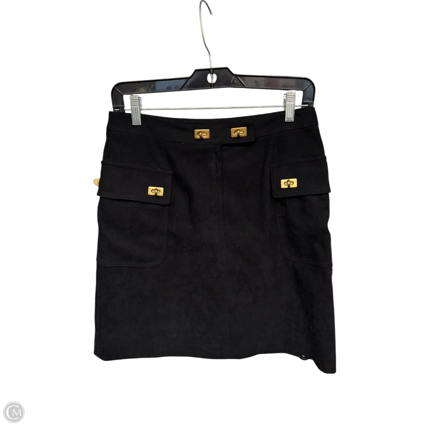 Skirt Midi By J Mclaughlin In Black & Gold, Size: 6