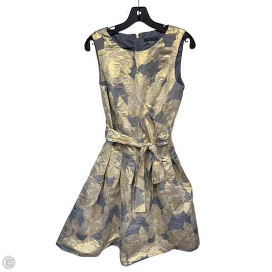 Dress Party Midi By Tommy Hilfiger In Gold & Silver, Size: 6