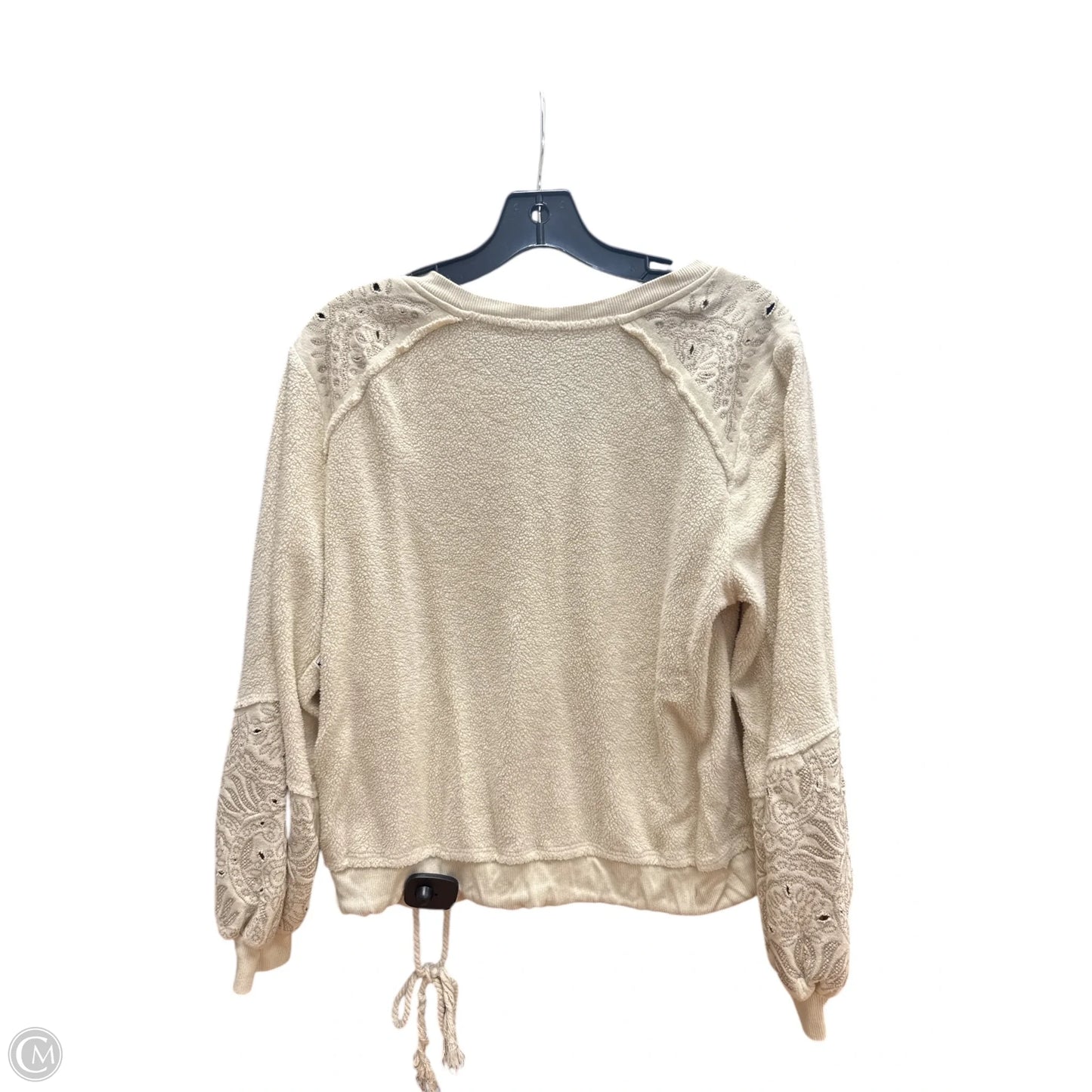 Top Long Sleeve By Democracy In Cream, Size: M
