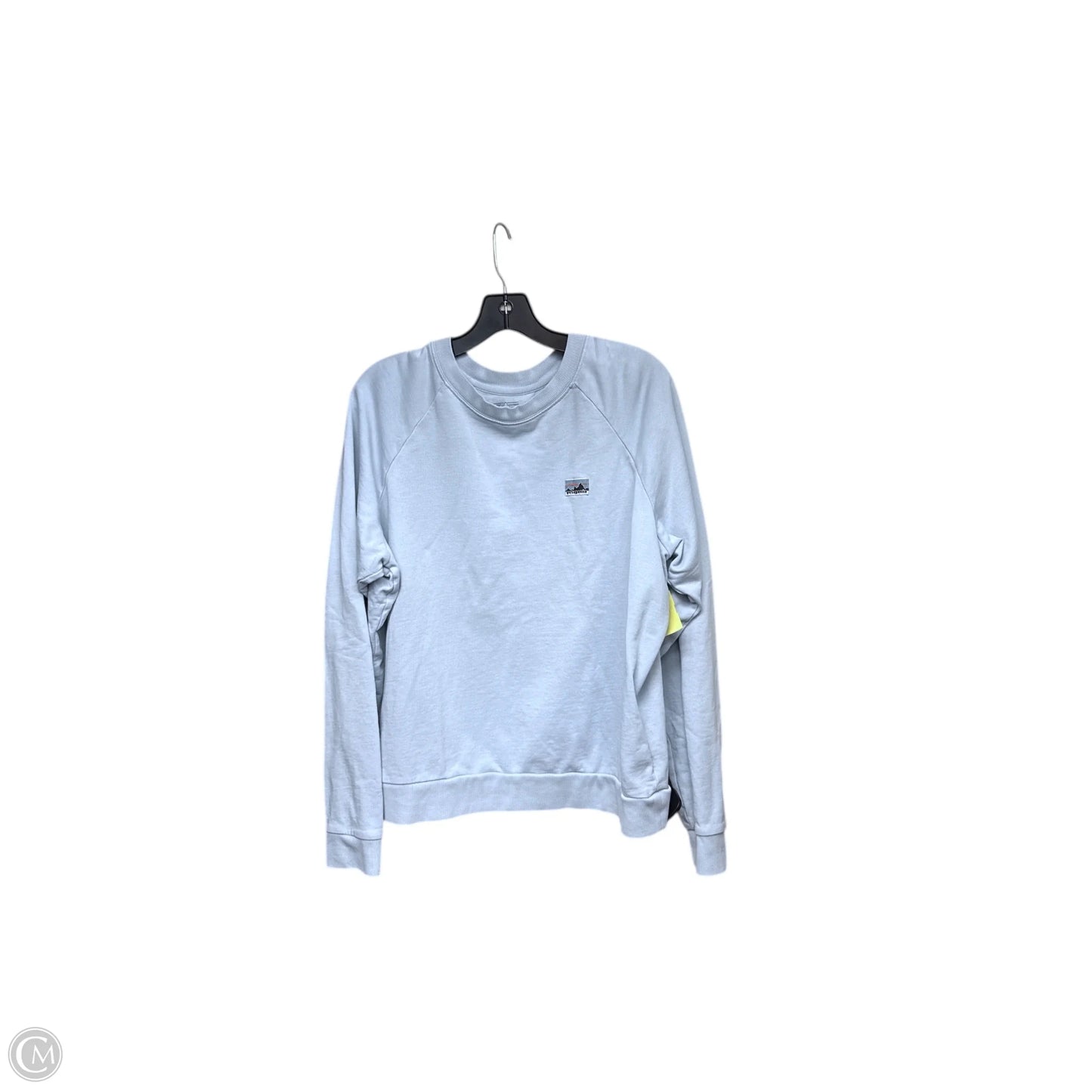 Athletic Sweatshirt Crewneck By Patagonia In Blue, Size: L