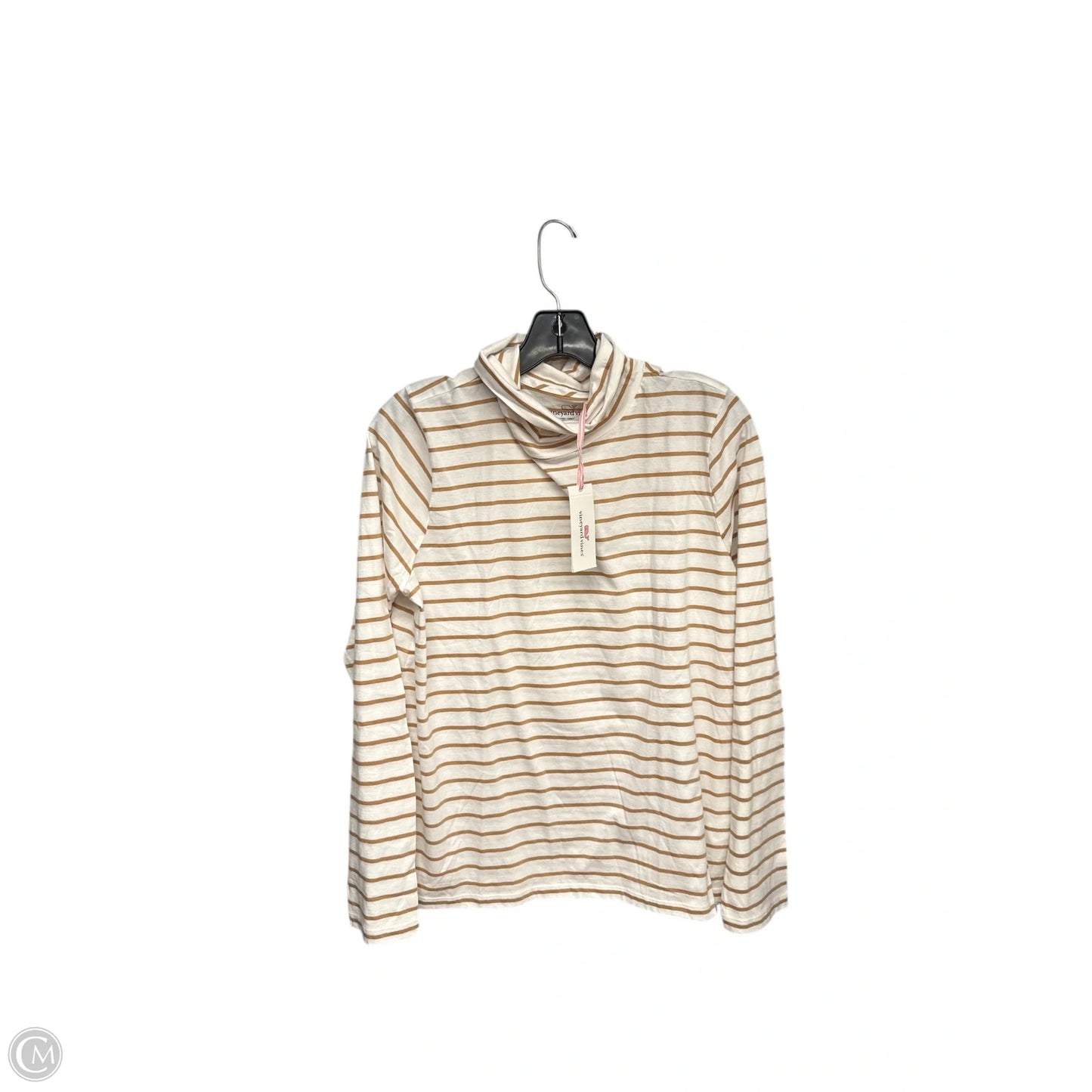 Top Long Sleeve By Vineyard Vines In Striped Pattern, Size: L