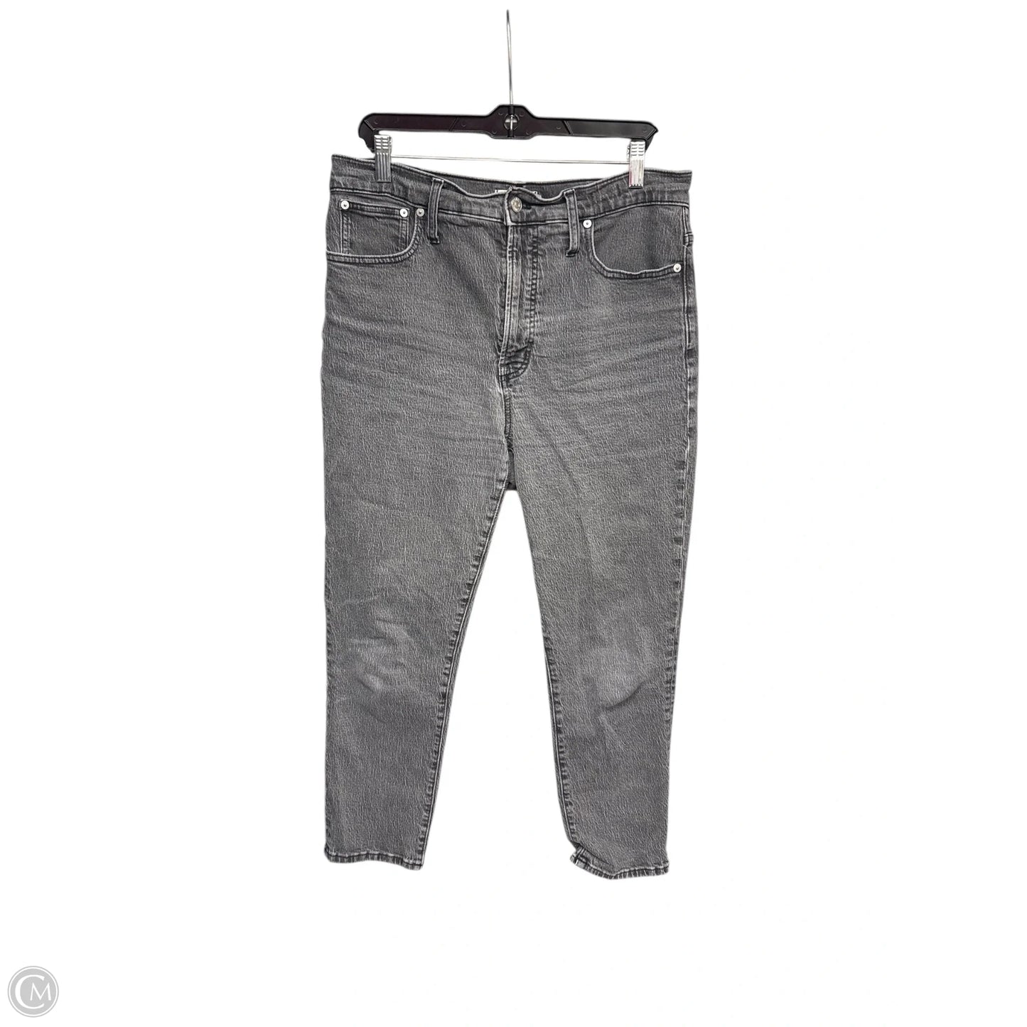 Jeans Straight By Madewell In Black Denim, Size: 30