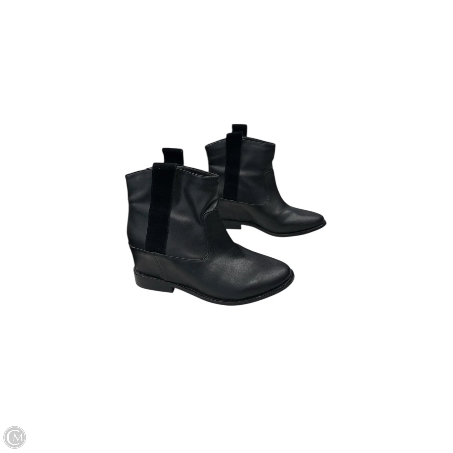 Boots Ankle Heels By Clothes Mentor In Black, Size: 7