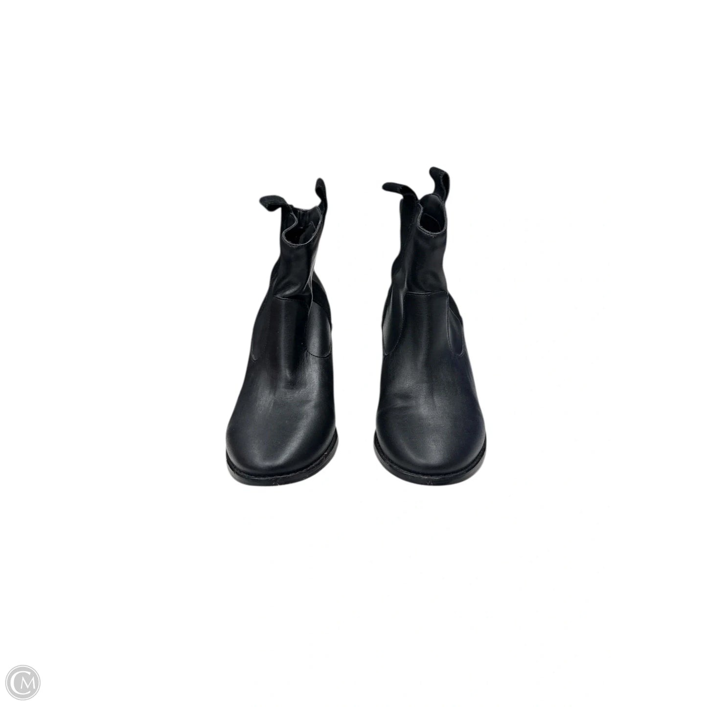 Boots Ankle Heels By Clothes Mentor In Black, Size: 7