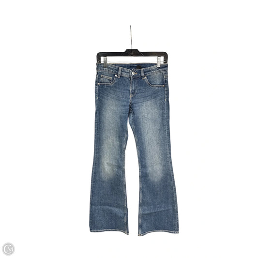 Jeans Flared By Divided In Blue Denim, Size: 4