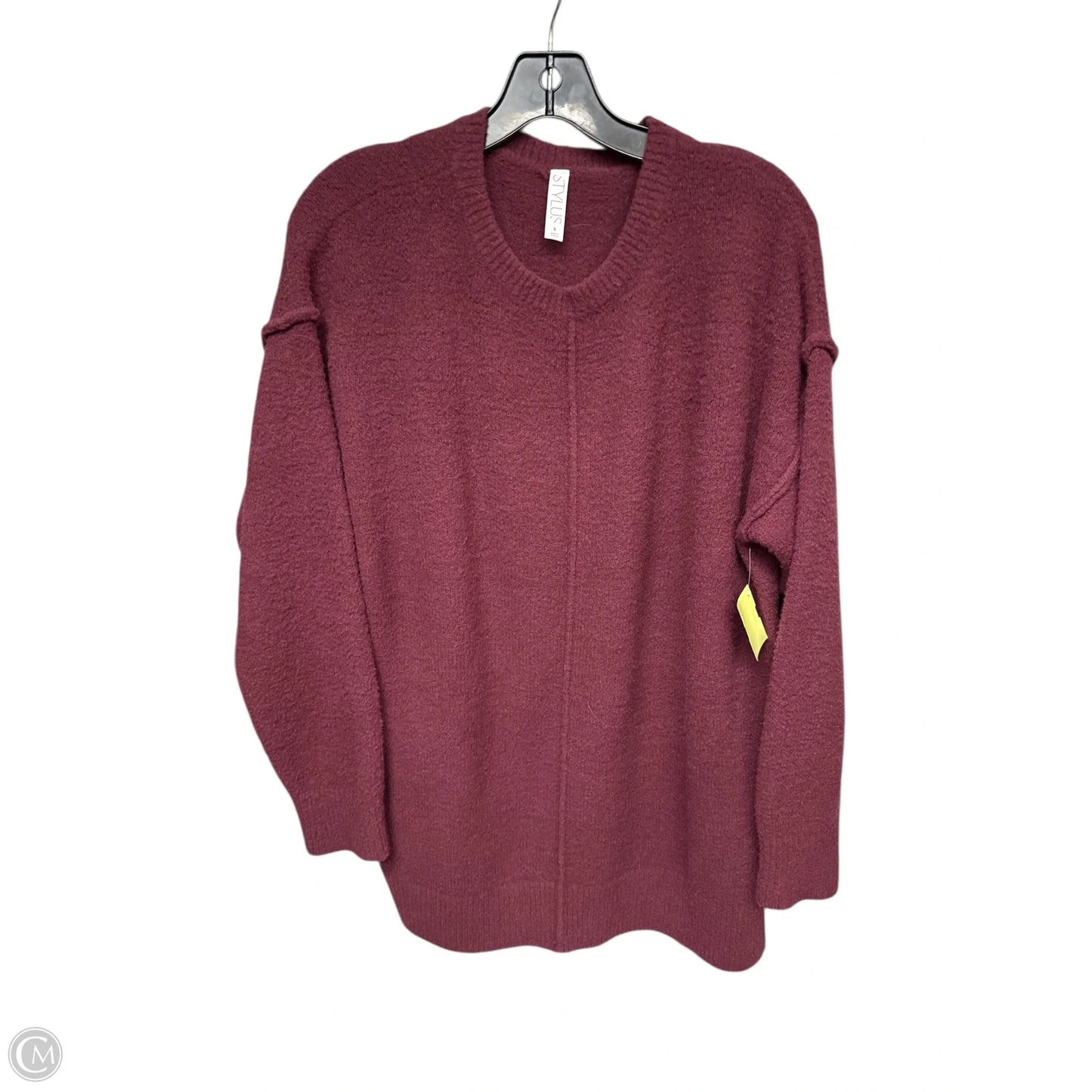 Sweater By Stylus In Maroon, Size: S