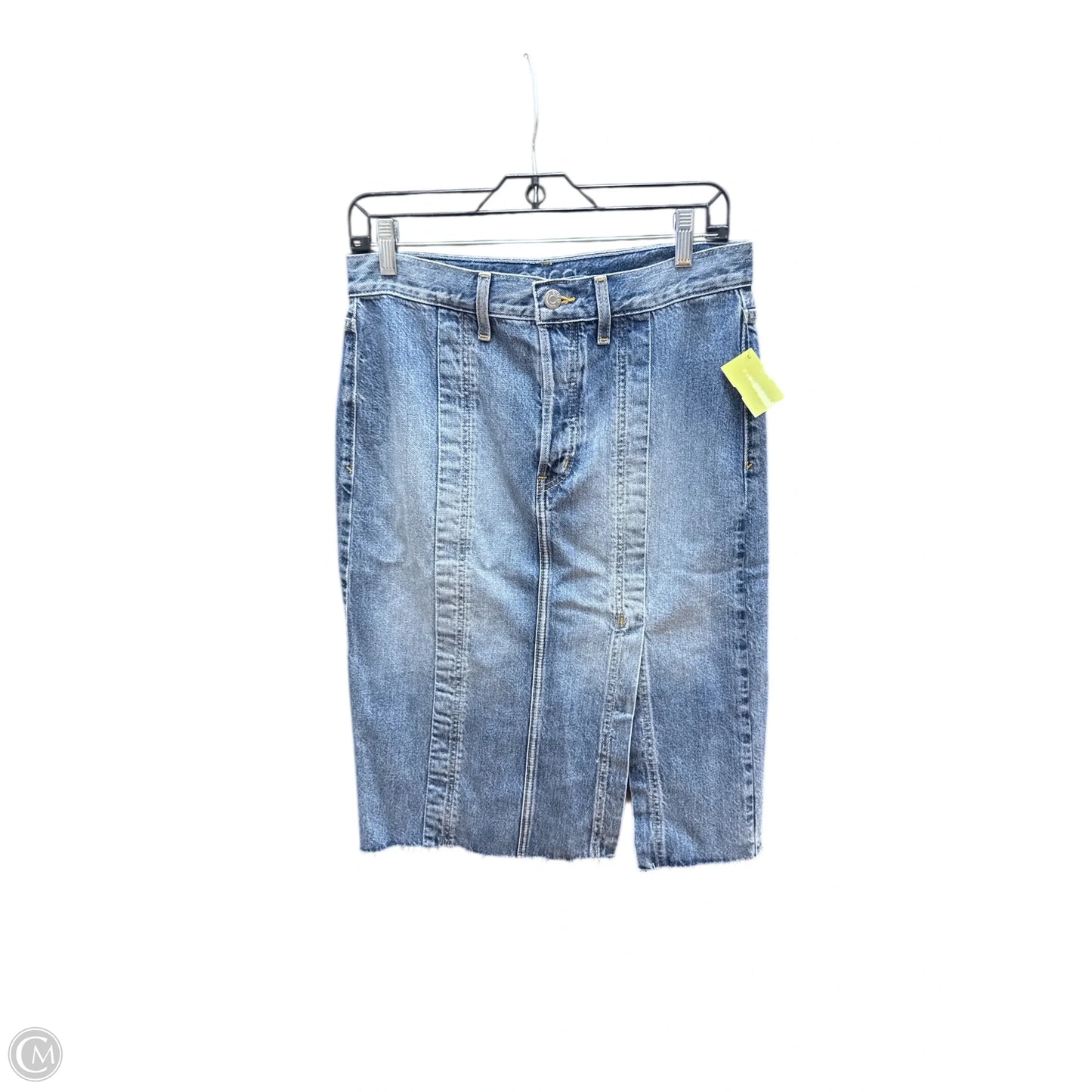 Skirt Midi By Etica In Blue Denim, Size: 4