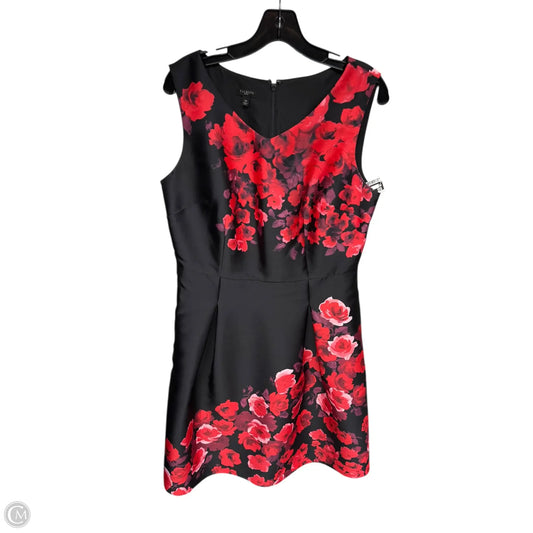 Dress Party Midi By Talbots In Black & Red, Size: 12p