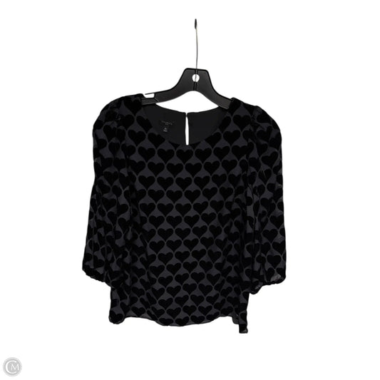 Top 3/4 Sleeve By Talbots In Black, Size: Mp