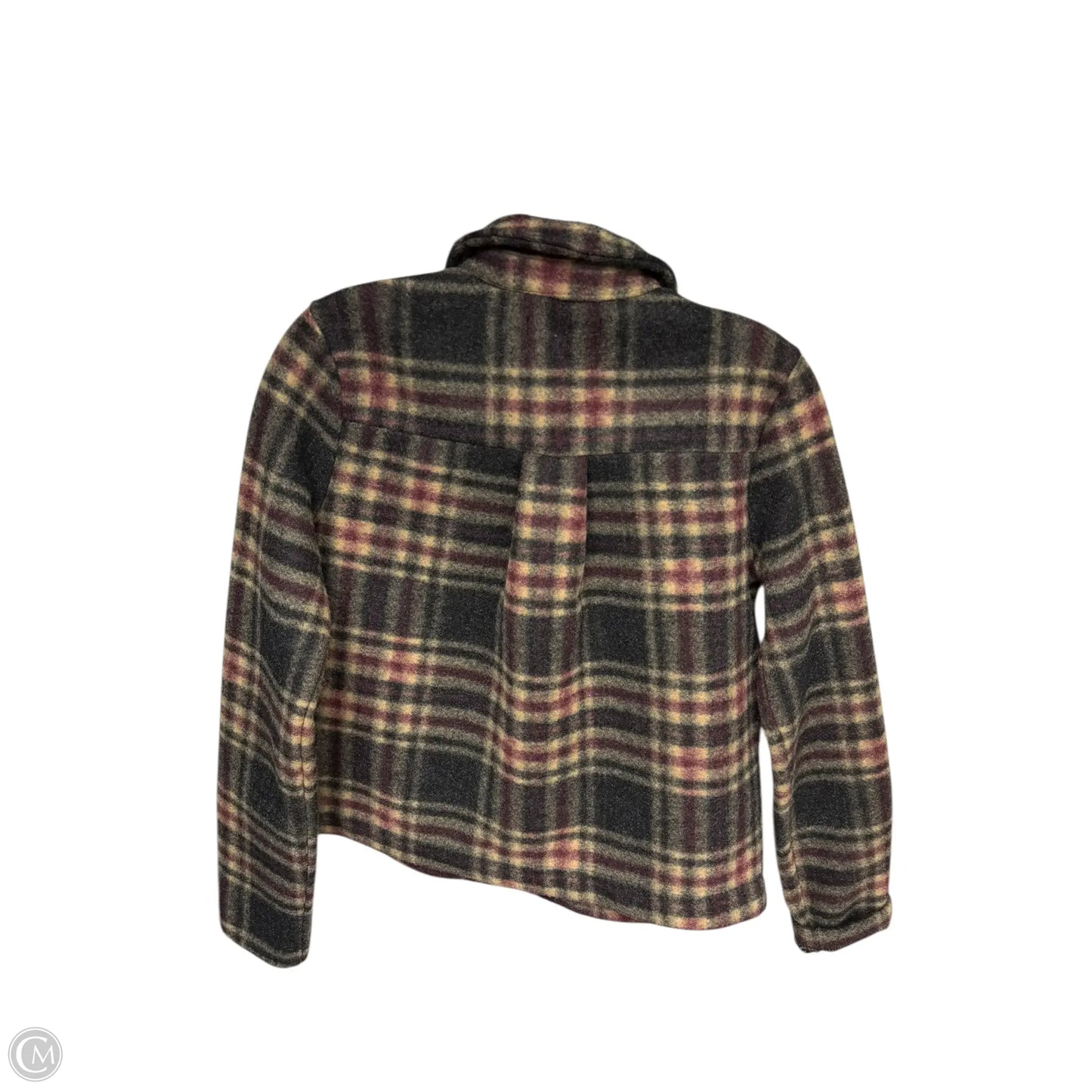 Jacket Shirt By Banana Republic In Plaid Pattern, Size: Xs