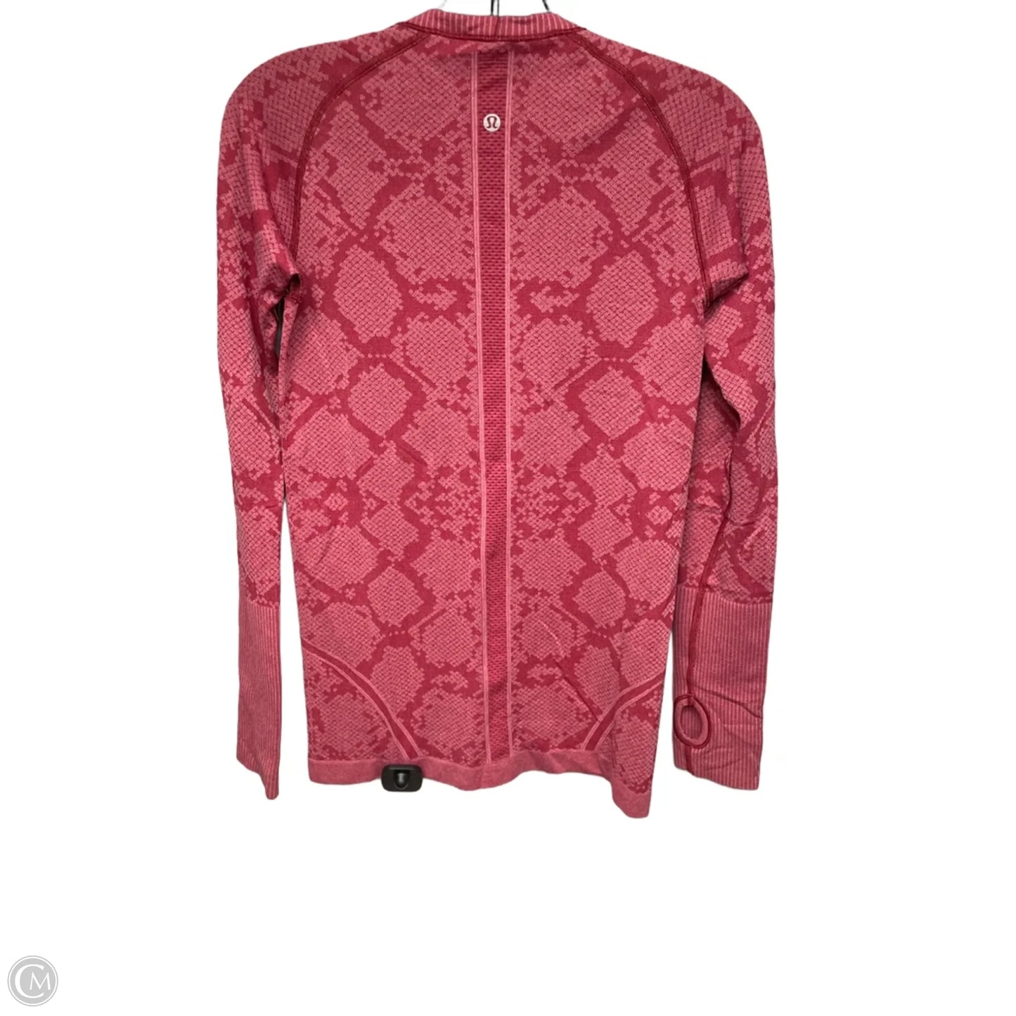 Athletic Top Long Sleeve Crewneck By Lululemon In Red, Size: 6