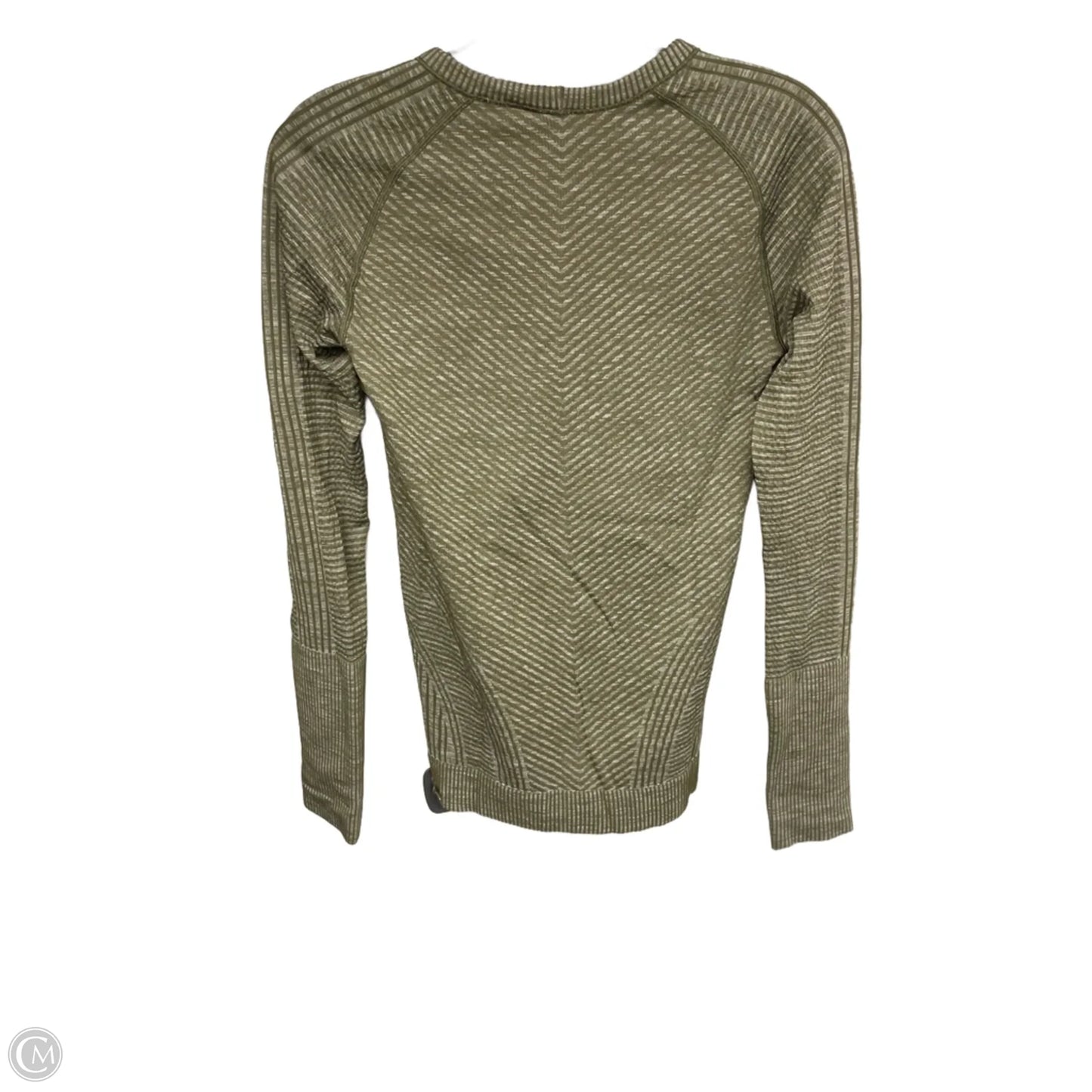 Athletic Top Long Sleeve Crewneck By Lululemon In Green, Size: S