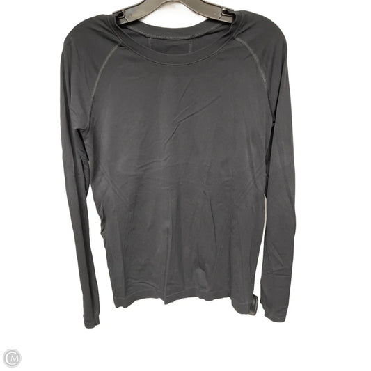 Athletic Top Long Sleeve Crewneck By Lululemon In Black, Size: S