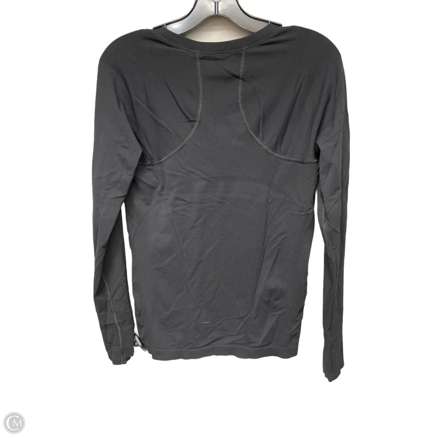 Athletic Top Long Sleeve Crewneck By Lululemon In Black, Size: S