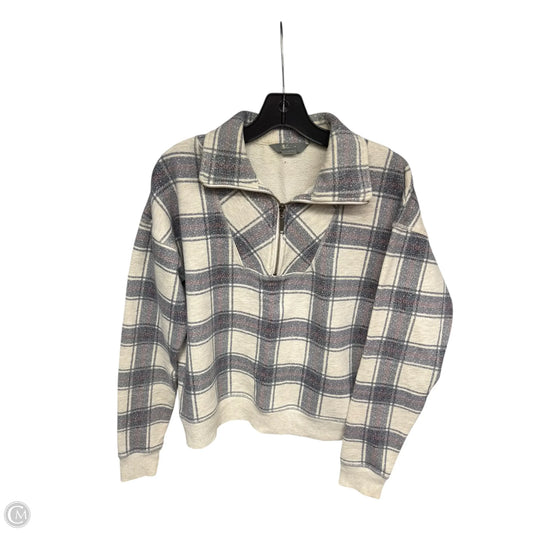 Sweater By Natural Reflections In Plaid Pattern, Size: S
