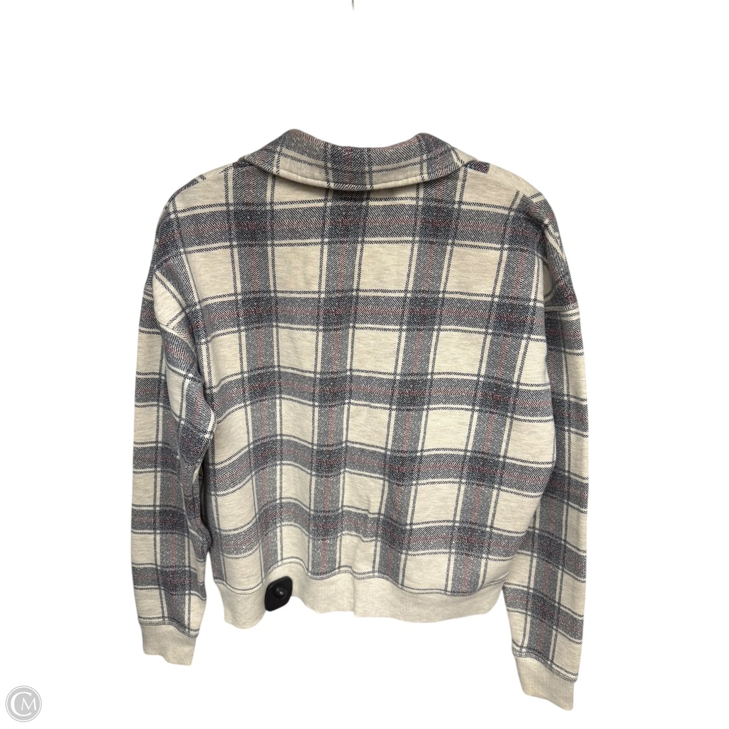 Sweater By Natural Reflections In Plaid Pattern, Size: S