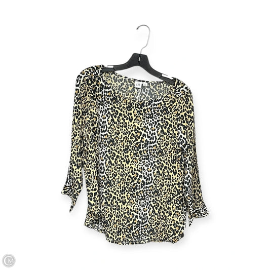 Top Long Sleeve By Gap In Animal Print, Size: Xs