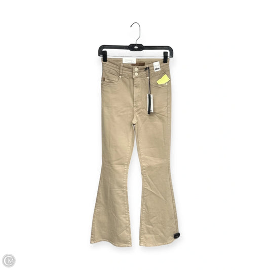 Jeans Flared By Judy Blue In Tan Denim, Size: Xs