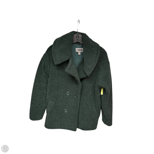 Coat Faux Fur & Sherpa By Chelsea 28 In Green, Size: Xxl