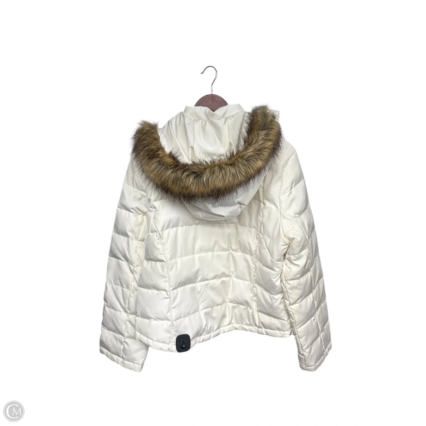 Coat Parka By Calvin Klein In Cream, Size: Xl