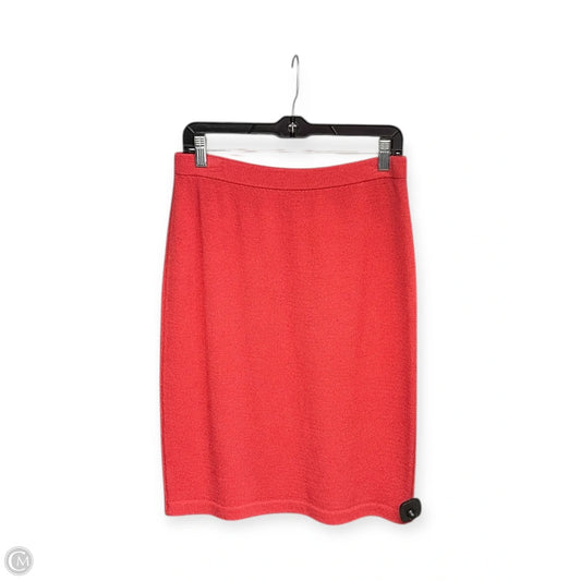 Skirt Luxury Designer By St John Collection In Coral, Size: 8