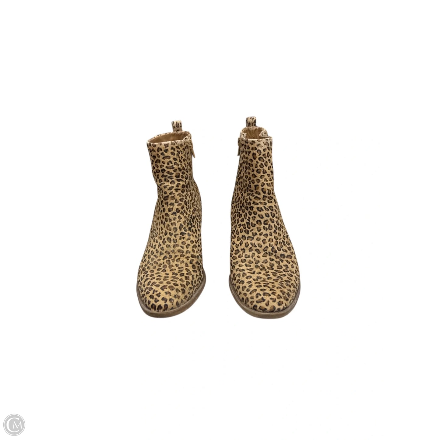 Boots Ankle Heels By Lucky Brand In Animal Print, Size: 10