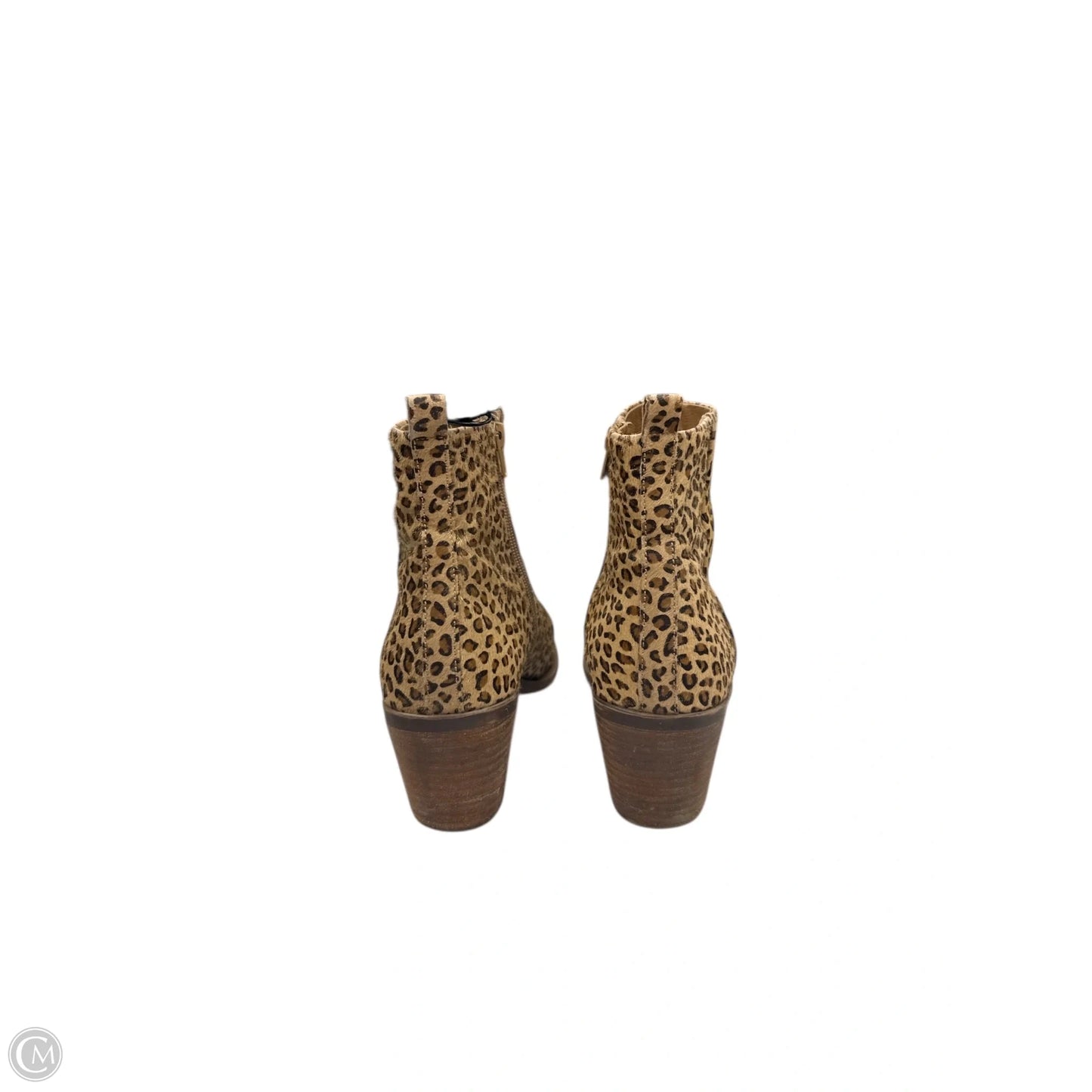Boots Ankle Heels By Lucky Brand In Animal Print, Size: 10