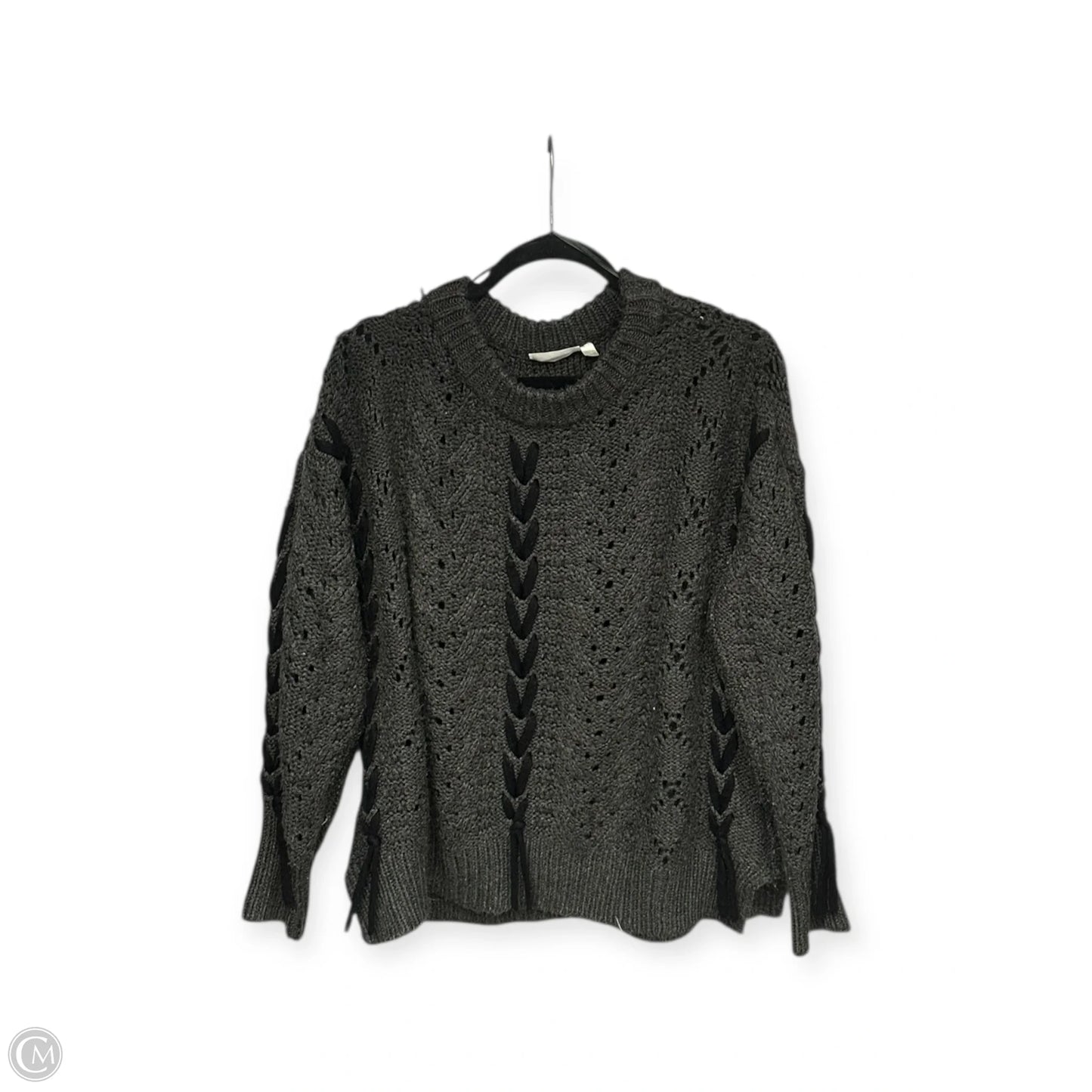 Sweater By Rd Style In Black & Grey, Size: M