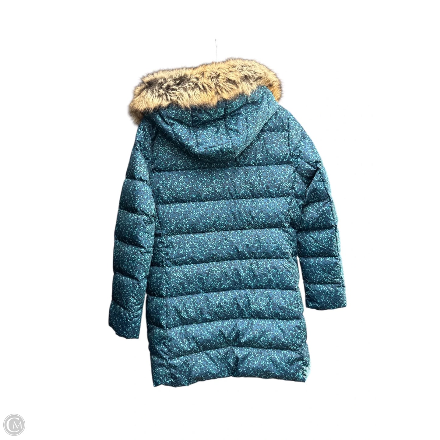 Coat Parka By Lands End In Teal, Size: M