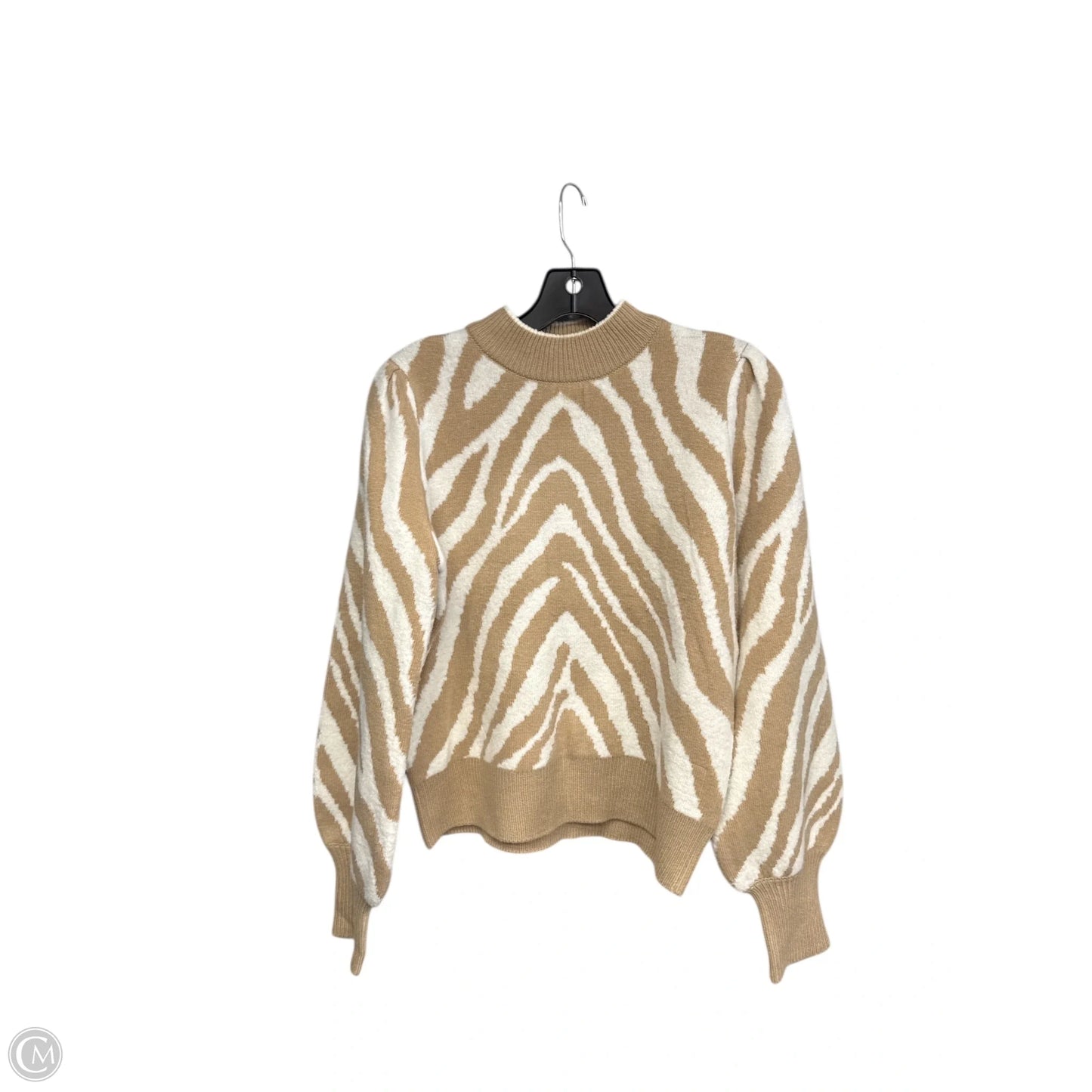 Sweater By Calvin Klein In Zebra Print, Size: S