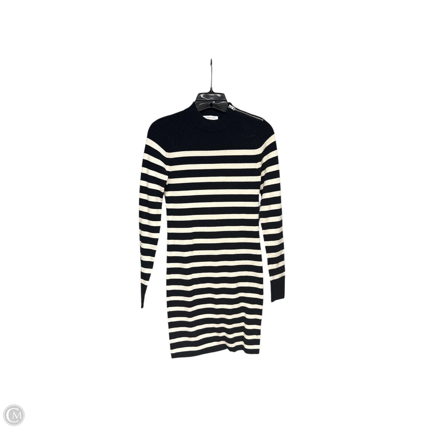 Dress Casual Midi By Everlane In Striped Pattern, Size: M