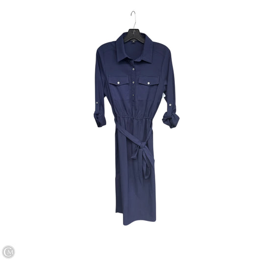 Dress Casual Midi By Hutch In Blue, Size: S