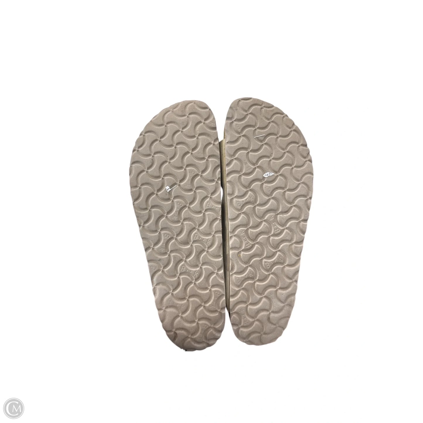 Sandals Flats By Birkenstock In Camouflage Print, Size: 10